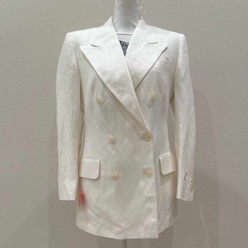 New Nordstrom Freedberg   Double Breasted Linen Jacket